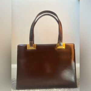 Vintage Koret Brown Leather Handbag Purse